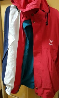 【✡限時免運費✡限量珍藏版✡】KAWASAKI雙面拼布冬季外套【少穿出清近全新】