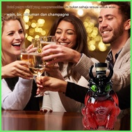 Whiskey Bottle Animal Glass Art Statue Whiskey Decanter Alcohol Dispenser Collectible for Shelf Vodk