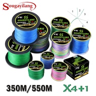 Sougayilang  Braided Fishing Line 350m/550m x+4 PE Stands Super Strong Dyneema Braided Fishing Line 