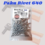 Rivet Nails 640 Blind Rivetti Exhaust Rivet Gun 4.8 mm x 11 mm contents -+ 50 PCS BTS