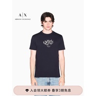 ARMANI EXCHANGE/ARMANI 26 Spring Summer New Style Men's Round Neck Short Sleeve Positive Shoulder Pr