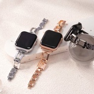 Apple watch - 方形鏤空珠寶扣 鍊錶帶