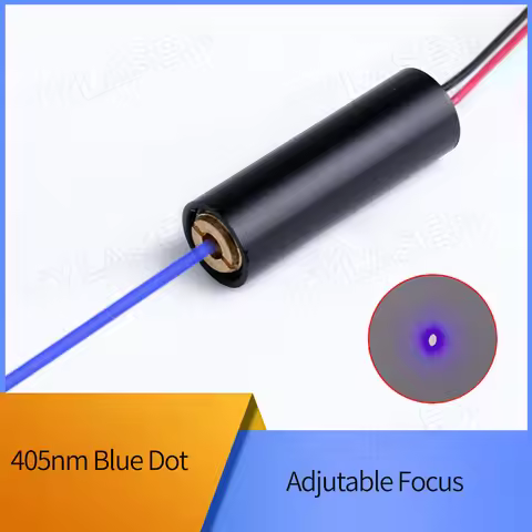D10X30mm Adjustable Focus 405nm 1mW 5mW 10mW 30mW 50mW 100mW Blue Dot Laser Diode Module Industrial