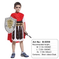 Childrens knight costume role-playing performance costume party European knight armor medieval royal
