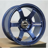 TE37 LARGE PCD 18X9 ET0 6X139.7 - MAGNESIUM BLUE 4X4 SPORT RIM