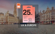 4G SIM Card (West MY Delivery) for UK &amp; Europe Countries