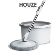 HOUZE Clean Dual Bucket System Water Spin Mop