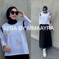 LYRA BY MMAAYRA onset atasan dengan rok bahan kaos terbaru