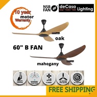 NSB bfan ceiling fan 60-Inch Ceiling Fan B Fan With 3 Blade (DC MOTOR) kipas siling b fan Siling Kip