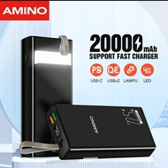 AMINO AP20 Powerbank 20000 mAh LED Digital Display Power Bank Super