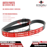 DjiDali 6PK1255 Drive Belt For TOYOTA CAMRY RAV4 LEXUS ES250 RX270 ES250 6PK1256 K060494 9091602667
