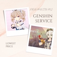GENSHIN SERVICE (LOWEST PRICE)
