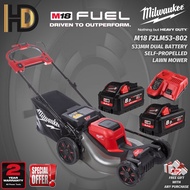 Milwaukee M18 F2LM53 Fuel 533MM Self Propelled Dual Battery Lawn Mower / Free M18 Battery  2 Year Warranty