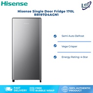 Hisense Single Door 170L Refrigerator RR197D4AGN1 电冰箱 Peti SEJUK