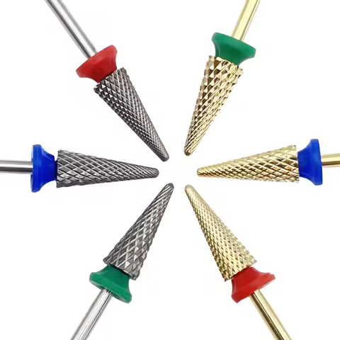 1Pcs 16mm Long Carbide Nail Drill Bit Pro Umbrella L Tungsten Steel Nail Bits Removel Gel Nail Tools