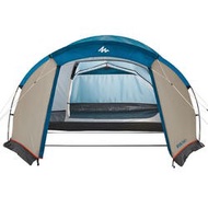 ARPENAZ 4 POLE-SUPPORTED CAMPING TENT _PIPE_ 4-PERSON 1 BEDROOM