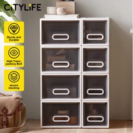 Citylife 15L Stackable Storage Drawer Plastic Container box Home Organizer Drawer Plastic Cabinet