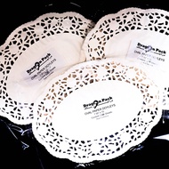 Doyleys oval Paper Cake Mats 100pcs - oval Doyleys cake mats