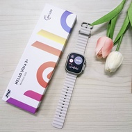 นาฬิกา Smartwatch Hello Ultra3+ แถมเคสฟิล์มและสายเหล็กสแตนเลส ความจำ 1GB จอ Super Amoled