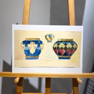 19th century德國瓷器設計手稿 - Vintage Draft - 古董