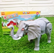 mainan anak gajah berjalan dan bisa  bersuara / mainan robot gajah