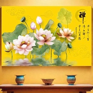 Heart Sutra Self-Stickers Heart Sutra Heart Sutra Heart Sutra Self Poster Customized Zen Golden Lotu