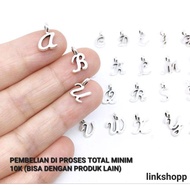 ALPHABET LETTER CHARM/ LETTER PENDANT