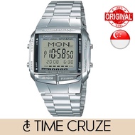 [Time Cruze] Casio DB-36 Digital Data Bank Dual Time Adjustable Stainless Steel Men Watch DB-360-1A 