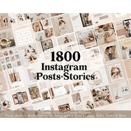 1800+ Instagram/IG Post Templates -  IG Story Templates - Blogger Template - Business - Social - Ree