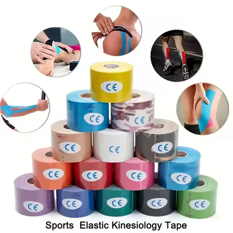 1pc Elastic Sports Waterproof Protective Tape Kinesiology Tape Athletic Bandage Muscle Tape Face Lif