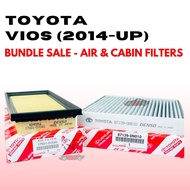 BUNDLE Cabin & Air Filters For TOYOTA VIOS (2014 - Present) (17801-0Y040/87139-0N010)