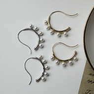 [ZANZAN ZANZAN] Pearl Arrangement Hook Earrings [EK08BH007]