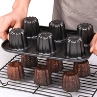 1 Máy Tính 6 Lưới Canele Khuôn Bánh Chảo chống Dính Canele Nướng Bánh Cho Lò Nướng Thép Carbon Canel