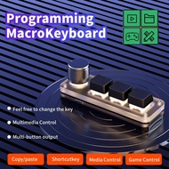 Macropad Macro Mechanical Keyboard RGB Mini Custom 3 Keys + Knob