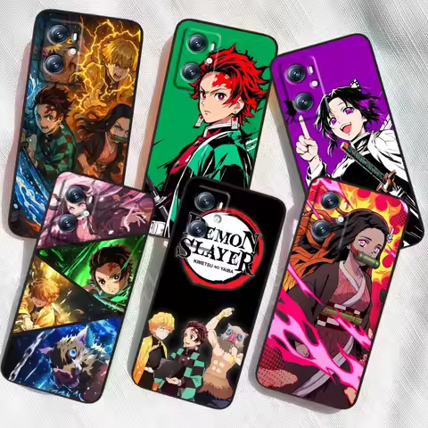 D-Demons Slayers Anime For OPPO Reno 7 A96 A40 A58 5 6 Realme GT A74 A78 Neo2 A74 A78 Find X5 X3 X7