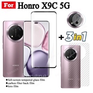3 in 1 Honor X9C 5G Tempered Glass for Honor X9A X9B Screen Protector Camera Lens Glass Full Cover T