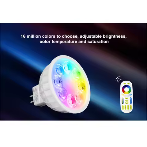 Miboxer FUT104 4W MR16 RGB+CCT LED Spotlight MR16 LED Bulb lamp for Bedroom Restaurant Sitting room 