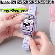 [Ready Stock] Resin Strap+Clear Case for Imoo Z1 Z2 Z3 Z5 Z6 Z7 X10 Strap Imoo Z1 Z2 Z3 Z5 Z6 Z7 X10