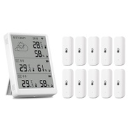 Tuya WIFI Weather Station Digital Forecast Screen 10 WiFi+RF433 Sensors Thermometer Hygrometer Suppo