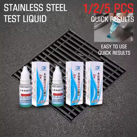 1/2/5PCS 304 Stainless Steel Test Liquid, Rapid Manganese Detection Reagent, Nickel Spot Test Soluti