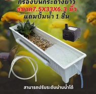 อ่างเลี้ยงปลา 65 ลิตร ระบบoverflow ขนาด 64x44x31ซ. กะบะเลี้ยงปลา อ่างเลี้ยงปลา อ่างเลี้ยงปลาเมกาดะ อ