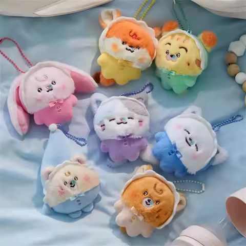 10cm Kpop Plushie NTDream Idol Jisung Chenle Renjun Dolls Keychain Keyring Bag Accessories Gift Fans