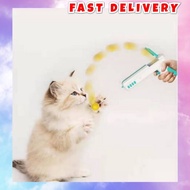 New Funny Cat Sticks Spring Firing Gun Cat Toys Cat Interactive Toy Cat Feather Toys Funny Cat Gun F