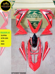 (STICKER TANAM/AIRBRUSH) RAPIDO COVER SET RS150R V2 SUPRA GTR-150 (10) RED