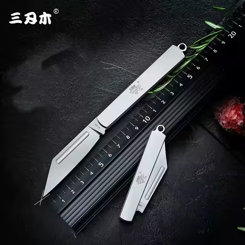 SANRENMU A103 A123 A148 Folding Knife All-steel Sharp Hanging Hole Design Portable Pocket Knife Camp
