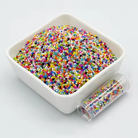10g/Tube 1.6mm Japanese Opaque Color Glass Beads 11/0 Uniform Loose Spacer Seed Beads for Needlework