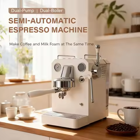 CAFOVO Owl Pro G3006H Small Household Semi-automatic Coffee Machine Freshly Ground Italian Espresso 