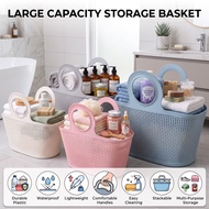 CK Bakul Plastik Rotan Pasar Laundry Picnic Shopping Basket Raga Berkelah Toiletries Outdoor Baju Sh