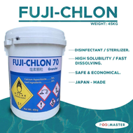 FujiChlon 45 Kg (1 Drum) Chlorine for Intex and Bestway Swimming Pool Made in Japan