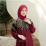 Gamis Nura ShirinZein Motif Tenun Troso - Gaun Muslimah Modern